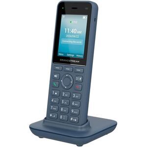 Grandstream WP826 Cordless Wi-Fi 6 Portable IP Phone, 12-Hour TalkTime,Gray/Blue
